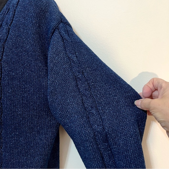 Vintage Outlander Navy & Black Sweater Cardigan - Picture 5 of 10